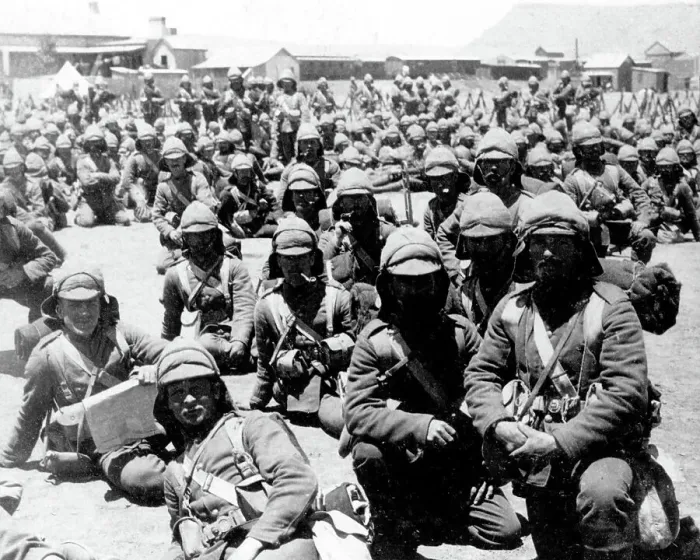 Framed Print : Troops at Naauwpoort during the Boer War Framed Print : Troops at Naauwpoort during the Boer War