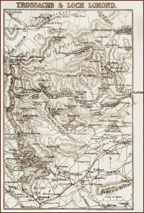 Framed Print : Trossachs & Loch Lomond 1860s Framed Print : Trossachs & Loch Lomond 1860s