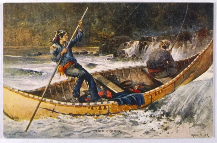 Framed Print : Trout Fishing / Canada Framed Print : Trout Fishing / Canada