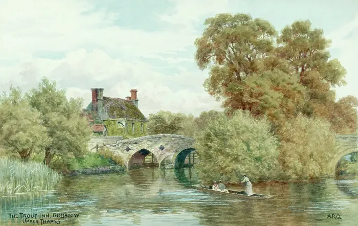 Framed Print : The Trout Inn and Upper Thames, Godstow, Oxfordshire Framed Print : The Trout Inn and Upper Thames, Godstow, Oxfordshire