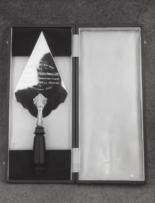 Framed Print : Trowel, Baden Powell House, South Kensington, London Framed Print : Trowel, Baden Powell House, South Kensington, London