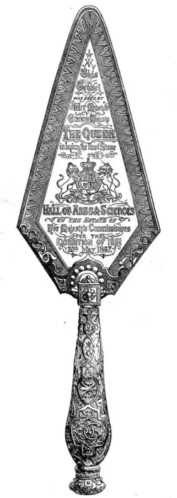 Framed Print : The Trowel used by Queen Victoria, 1867 Framed Print : The Trowel used by Queen Victoria, 1867