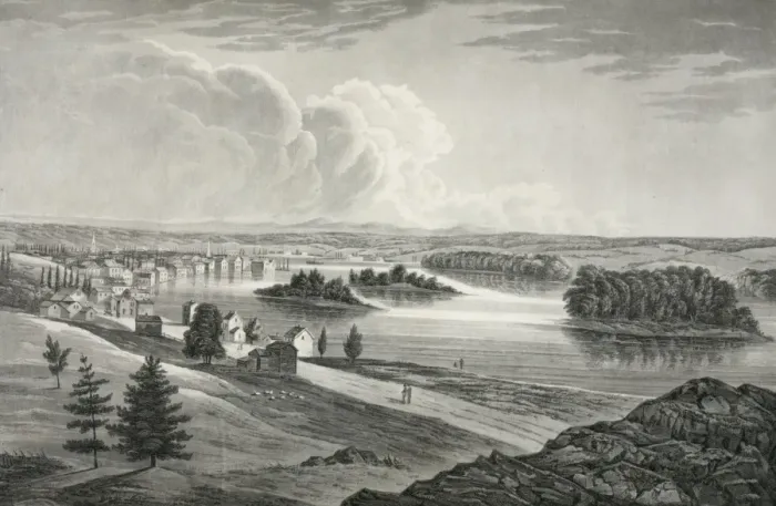 Framed Print : Troy from Mount Ida no. 11 of the Hudson River port folio Framed Print : Troy from Mount Ida no. 11 of the Hudson River port folio