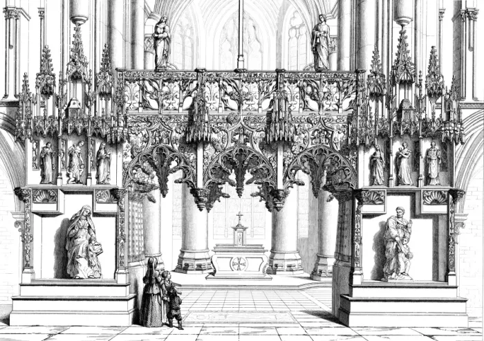 Framed Print : Troyes, France - Rood Screen of the Eglise de la Madeleine Framed Print : Troyes, France - Rood Screen of the Eglise de la Madeleine