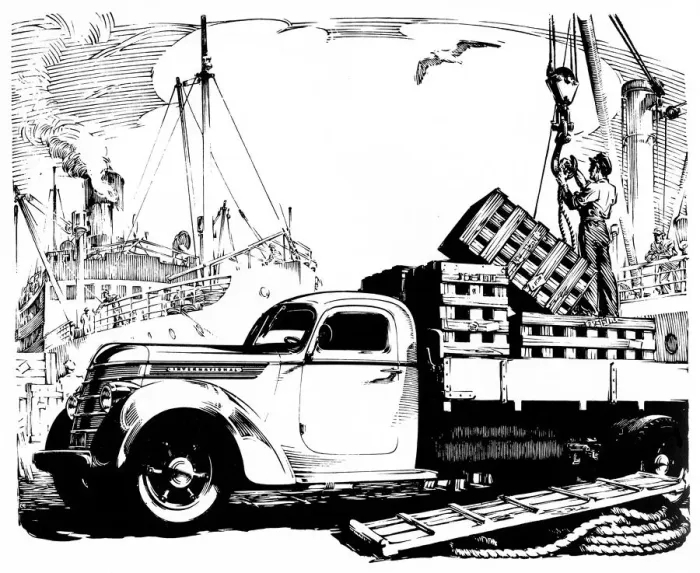 Framed Print : Truck loading Framed Print : Truck loading