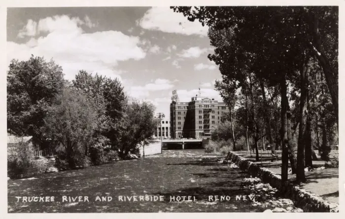 Framed Print : Truckee River and Riverside Hotel, Reno, Nevada, USA Framed Print : Truckee River and Riverside Hotel, Reno, Nevada, USA