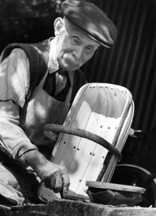 Framed Print : Trug Basket Maker Framed Print : Trug Basket Maker