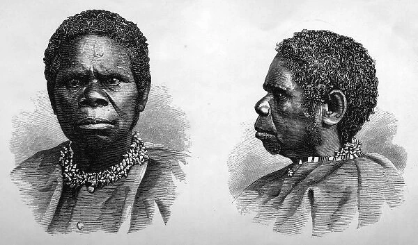 Truganini, last surviving female Tasmanian aborigine