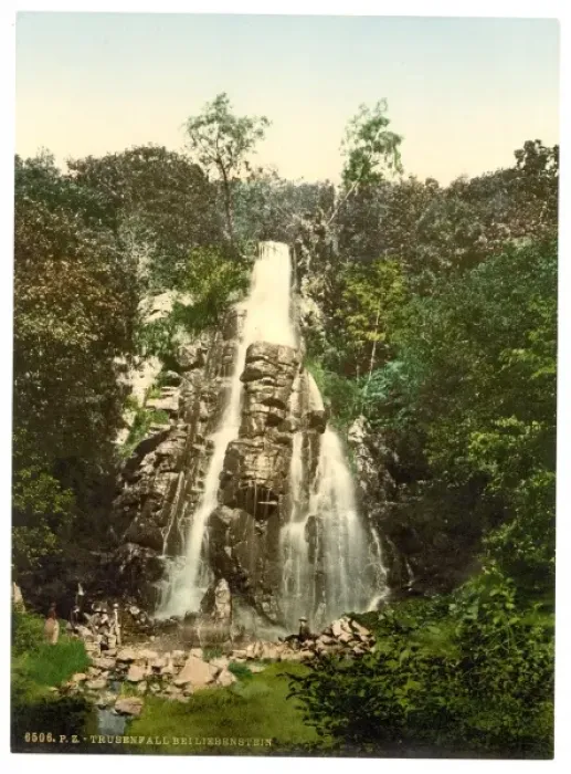 Framed Print : Trusenfall, near Liebenstein (i. e. Bad Liebenstein), Thurin Framed Print : Trusenfall, near Liebenstein (i. e. Bad Liebenstein), Thurin