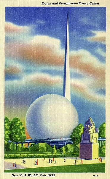 Trylon and Perisphere, Theme Center, New York World's Fair