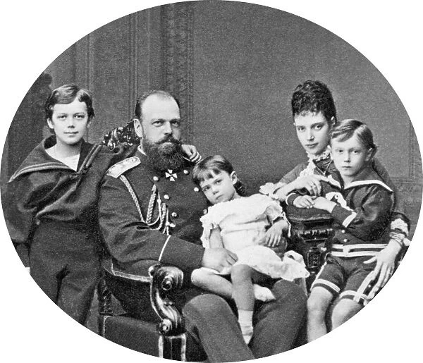 Tsar Alexander III and family