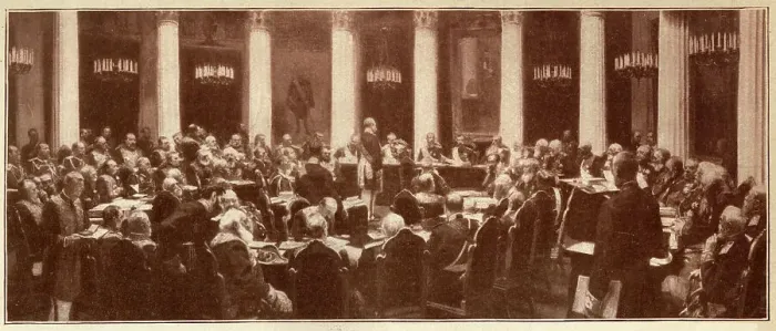 Framed Print : Tsar Nicholas II attending a meeting of the Imperial Council Framed Print : Tsar Nicholas II attending a meeting of the Imperial Council