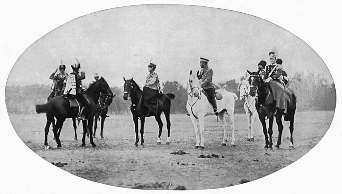 Framed Print : Tsar Nicholas II and his two eldest daughters Framed Print : Tsar Nicholas II and his two eldest daughters