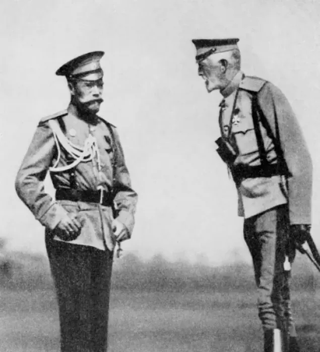 Framed Print : Tsar Nicholas II of Russia with Grand Duke, WW1 Framed Print : Tsar Nicholas II of Russia with Grand Duke, WW1