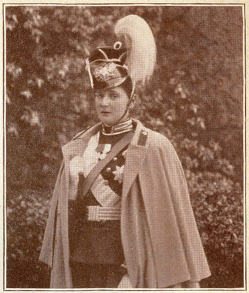 Tsarina Alexandra Feodorovna in a Lancer's Uniform