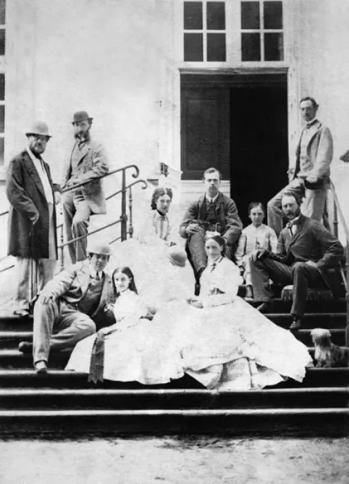 Framed Print : Tsesarevich Nikolai with the Danish royal family Framed Print : Tsesarevich Nikolai with the Danish royal family
