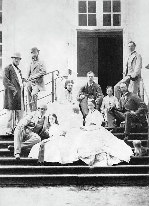 Framed Print : Tsesarevich Nikolai with the Danish royal family Framed Print : Tsesarevich Nikolai with the Danish royal family