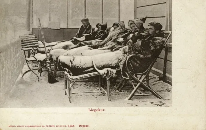 Framed Print : Tuberculosis Sufferers - Davos, Switzerland Framed Print : Tuberculosis Sufferers - Davos, Switzerland