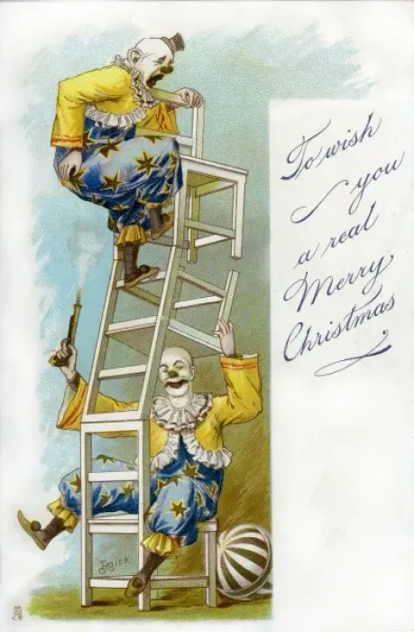Framed Print : Tuck. Clowns. Roick c. 1905. jpg Framed Print : Tuck. Clowns. Roick c. 1905. jpg