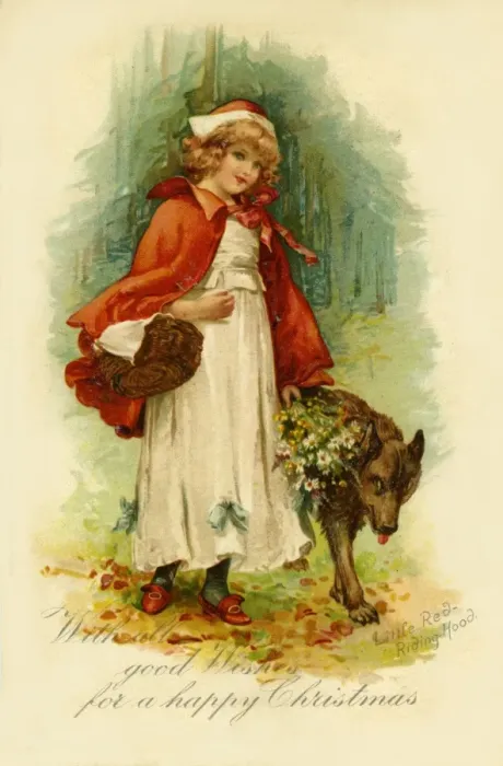 Framed Print : Tuck. Red Riding Hood. Anon. c. 1902. jpg Framed Print : Tuck. Red Riding Hood. Anon. c. 1902. jpg