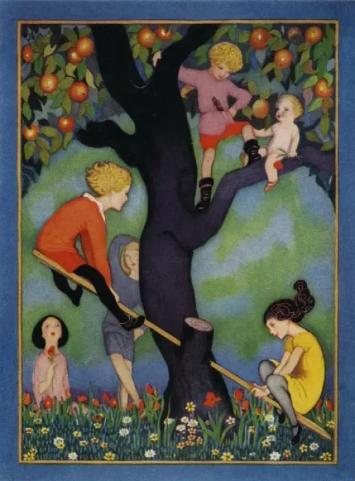 Framed Print : Tuck. See-Saw Margery Daw. Jennie Harbour. c. 1922. jpg Framed Print : Tuck. See-Saw Margery Daw. Jennie Harbour. c. 1922. jpg