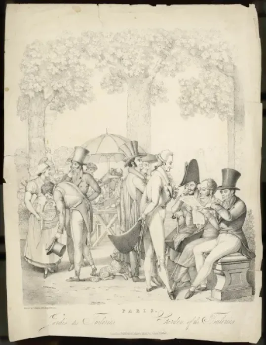 Framed Print : Tuileries in 1828 Framed Print : Tuileries in 1828