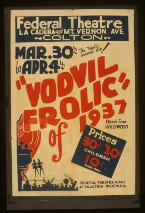Framed Print : The tuneful musical hit! Vodvil frolic of 1937 - direct from Framed Print : The tuneful musical hit! Vodvil frolic of 1937 - direct from