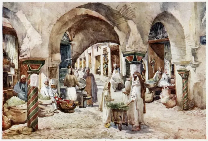 Framed Print : Tunis Perfume Shop 1906 Framed Print : Tunis Perfume Shop 1906