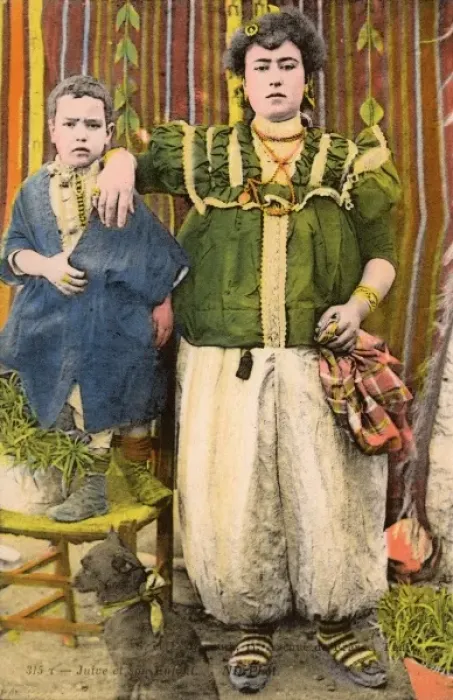 Framed Print : Tunis, Tunisia - A Jewish Woman and her son Framed Print : Tunis, Tunisia - A Jewish Woman and her son