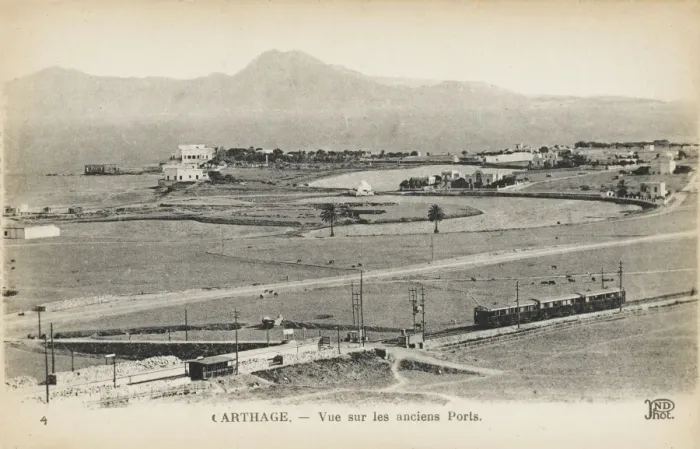 Framed Print : Tunisia - Carthage with Railway Train Framed Print : Tunisia - Carthage with Railway Train
