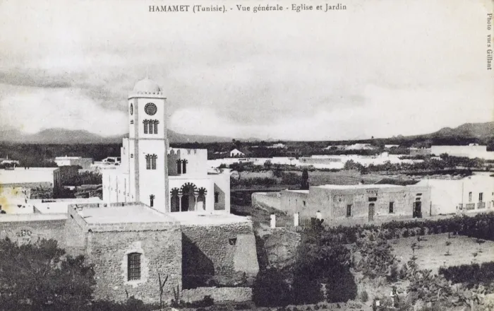 Framed Print : Tunisia - Hamamet - The Church and Garden Framed Print : Tunisia - Hamamet - The Church and Garden