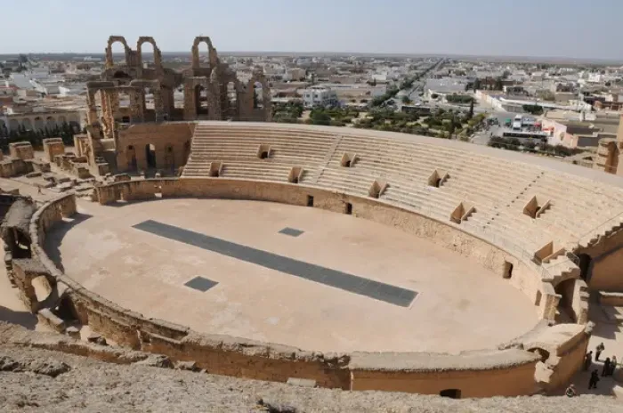 Framed Print : Tunisia. Roman Art. Amphitheatre of Djem. Arena Framed Print : Tunisia. Roman Art. Amphitheatre of Djem. Arena