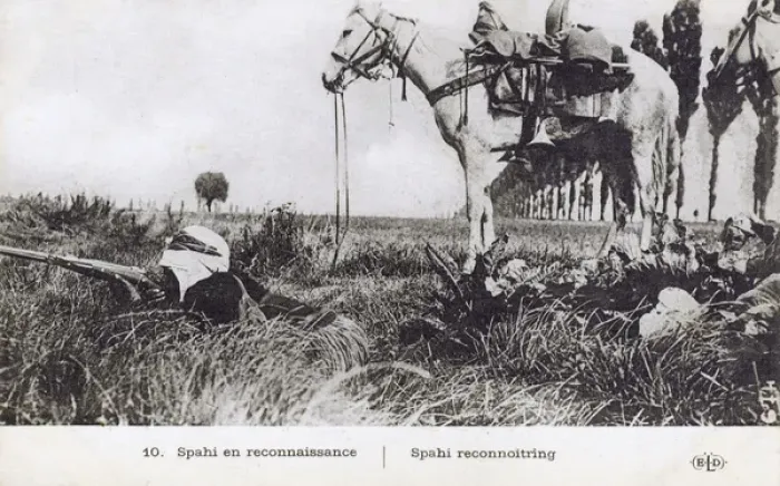 Framed Print : Tunisia - A Spahi reconnoitering Framed Print : Tunisia - A Spahi reconnoitering