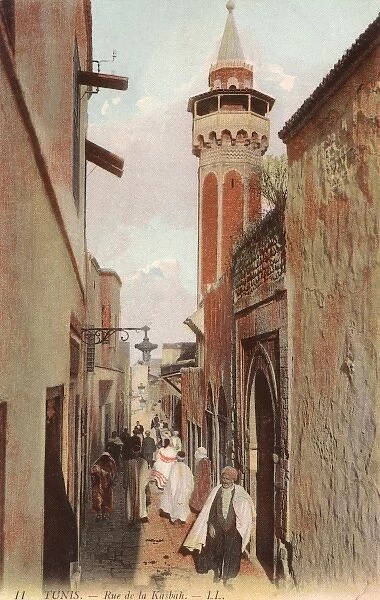 Tunisia - Tunis, Rue de la Kasbah