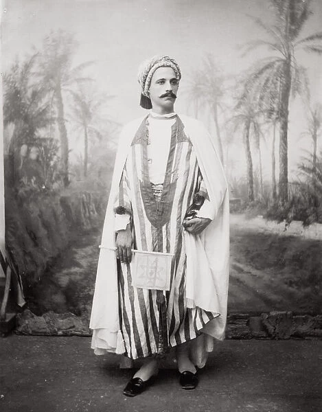 Tunisian arab man, in a studio setting, Tunisia