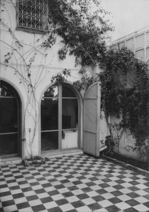 Framed Print : Tunisian Patio Framed Print : Tunisian Patio
