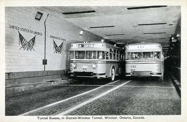 Tunnel Buses in the Detroit-Windsor Tunnel
