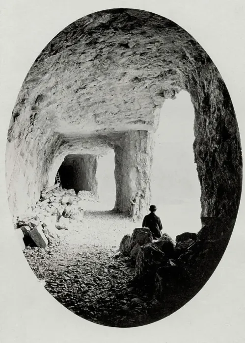 Framed Print : Tunnel St Gotthard Pass, Switzerland, photo c. 1870's Framed Print : Tunnel St Gotthard Pass, Switzerland, photo c. 1870's
