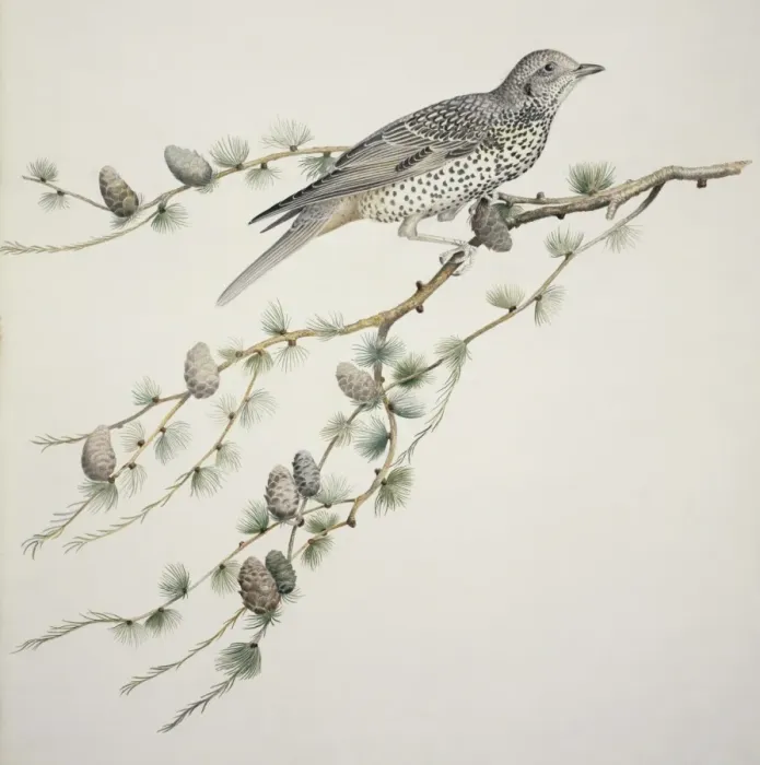 Framed Print : Turdus viscivorus, mistle thrush Framed Print : Turdus viscivorus, mistle thrush