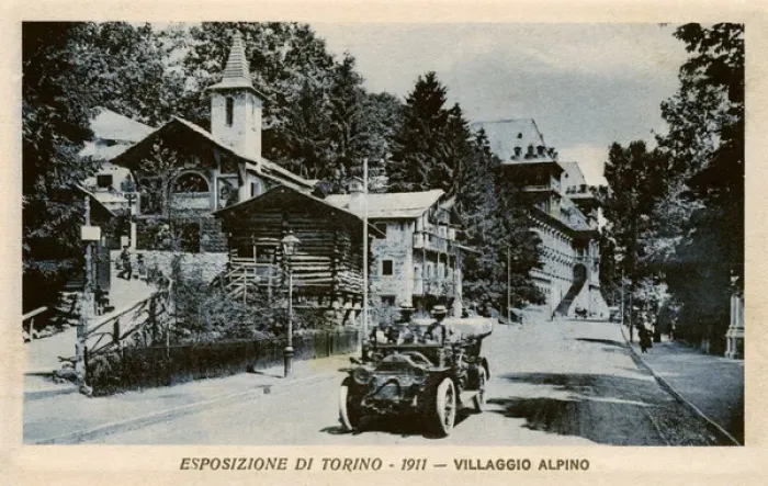 Framed Print : The Turin Exposition 1911 - The Alpine Village Framed Print : The Turin Exposition 1911 - The Alpine Village