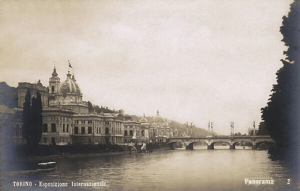 The Turin Exposition 1911 - Monumental Bridge over River Po