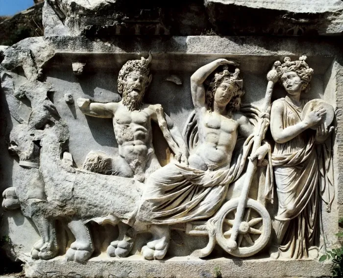 Framed Print : TURKEY. Bergama. Pergamon. Relief with mythological scene (3rd-2nd c Framed Print : TURKEY. Bergama. Pergamon. Relief with mythological scene (3rd-2nd c