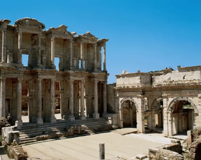 Framed Print : Turkey. Asia Minor. Ephesus. Facade of Celsus Library built Framed Print : Turkey. Asia Minor. Ephesus. Facade of Celsus Library built