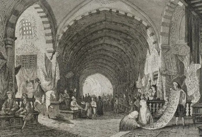 Framed Print : Turkey. Constantinople. The Bazaar Framed Print : Turkey. Constantinople. The Bazaar