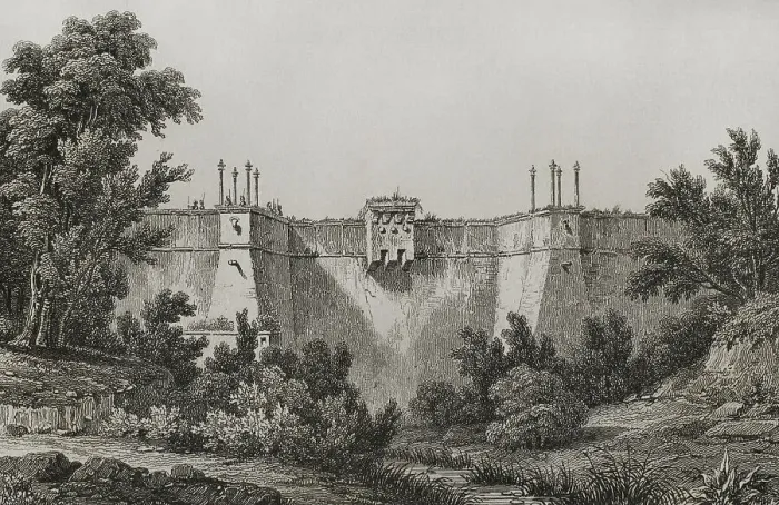 Framed Print : Turkey. Constantinople. Fort Bakczekeu (Bahcekoy) Framed Print : Turkey. Constantinople. Fort Bakczekeu (Bahcekoy)