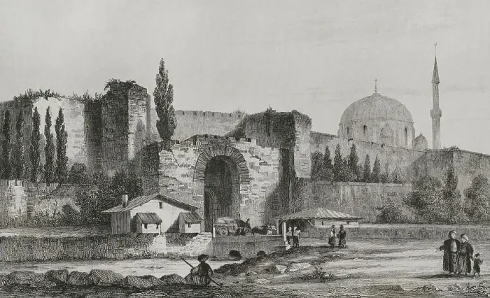 Framed Print : Turkey. Constantinople - The Gate of Charisius Framed Print : Turkey. Constantinople - The Gate of Charisius