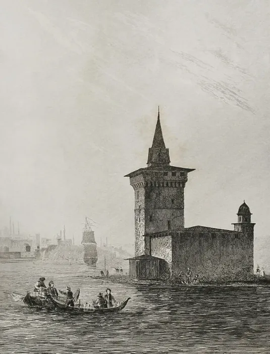 Framed Print : Turkey. Constantinople - Leander's Tower Framed Print : Turkey. Constantinople - Leander's Tower
