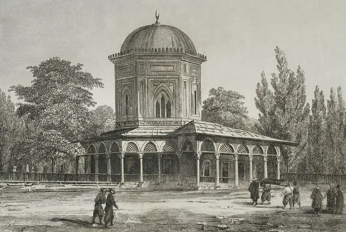 Framed Print : Turkey, Constantinople. Mausoleum of Suleymaniye I Framed Print : Turkey, Constantinople. Mausoleum of Suleymaniye I