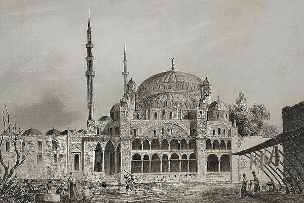 Turkey. Constantinople. The Mosque of the Valide Sultan