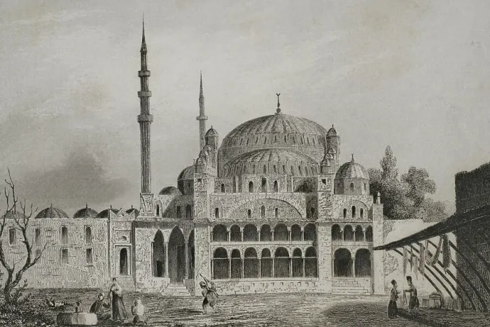 Framed Print : Turkey. Constantinople. The Mosque of the Valide Sultan Framed Print : Turkey. Constantinople. The Mosque of the Valide Sultan
